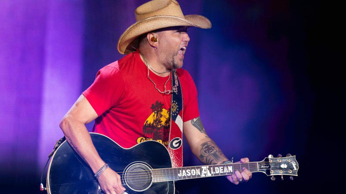 Jason Aldean plays before a sold-out crowd at Raleigh, N.C.’s Coastal Credit Union Music Park at Walnut Creek, Friday night, Aug. 11, 2023.