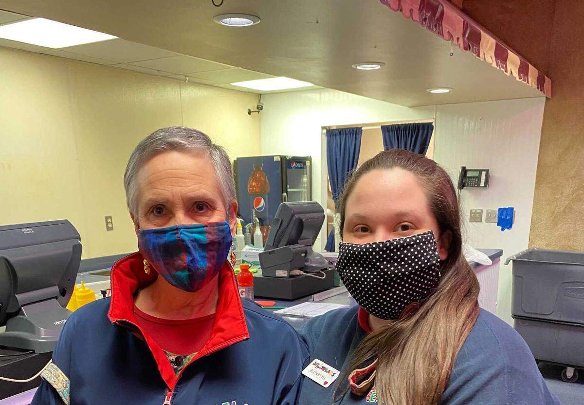 Joy and Elizabeth Parks, mother and daughter employees of Jellybeans. The longtime Cary skating rink has closed.