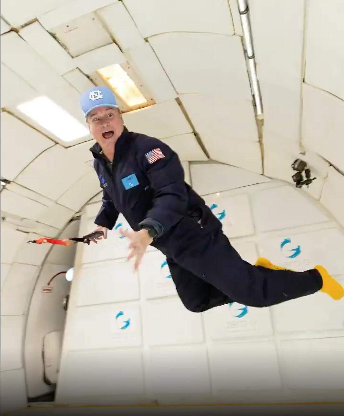 University of North Carolina professor Jim Kitchen announces via Instagram that he will be traveling into space in March on a Blue Origin rocket flight.