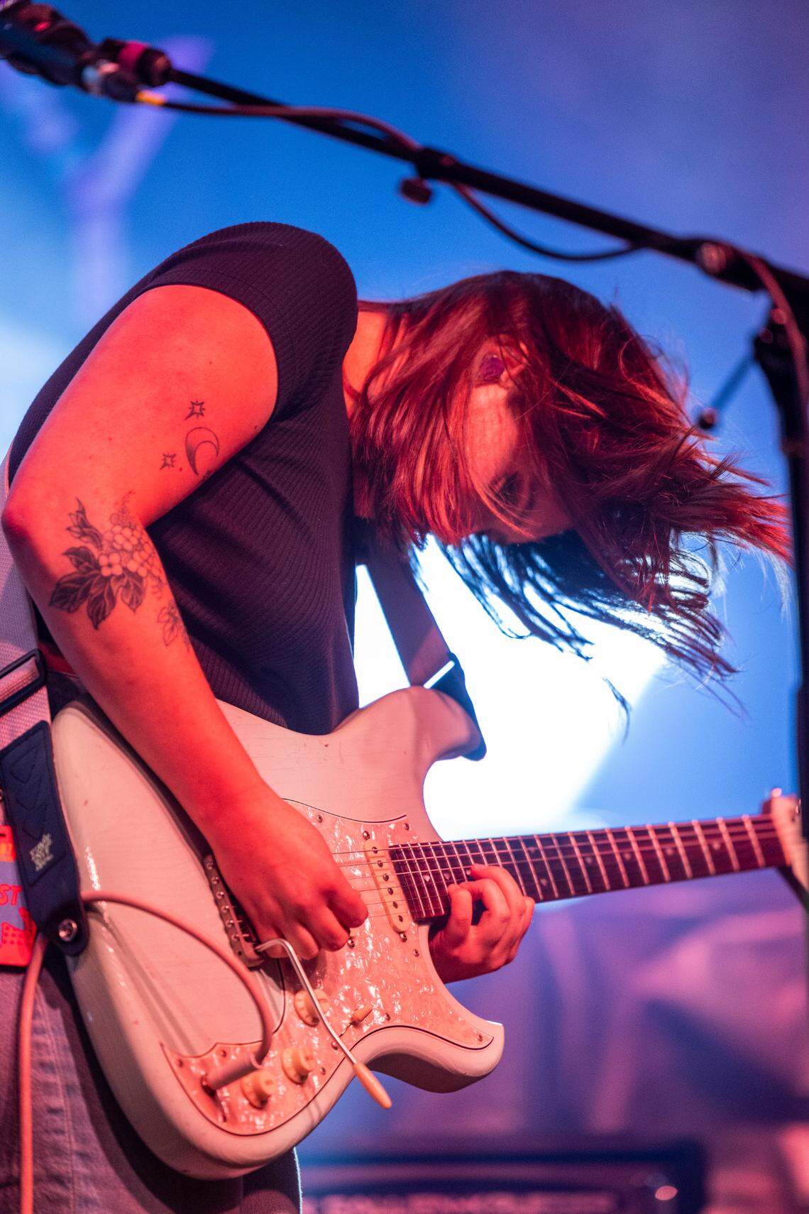 Soccer Mommy performs on day 3 of the Hopscotch Music Festival Saturday, Sept. 9 2023 at City Plaza in Raleigh.