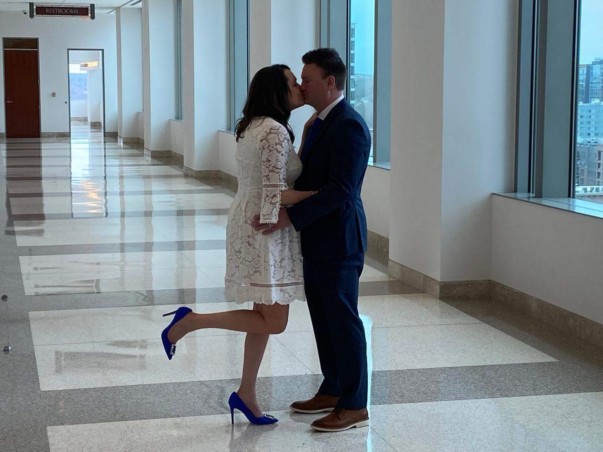 Jillian and J.J. Riley of Raleigh got married on Feb. 22, 2022 for the sake of a memorable anniversary date filled with twos.