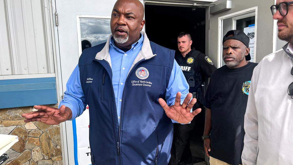 NC Lt. Gov. Mark Robinson treated for burns after incident at campaign event