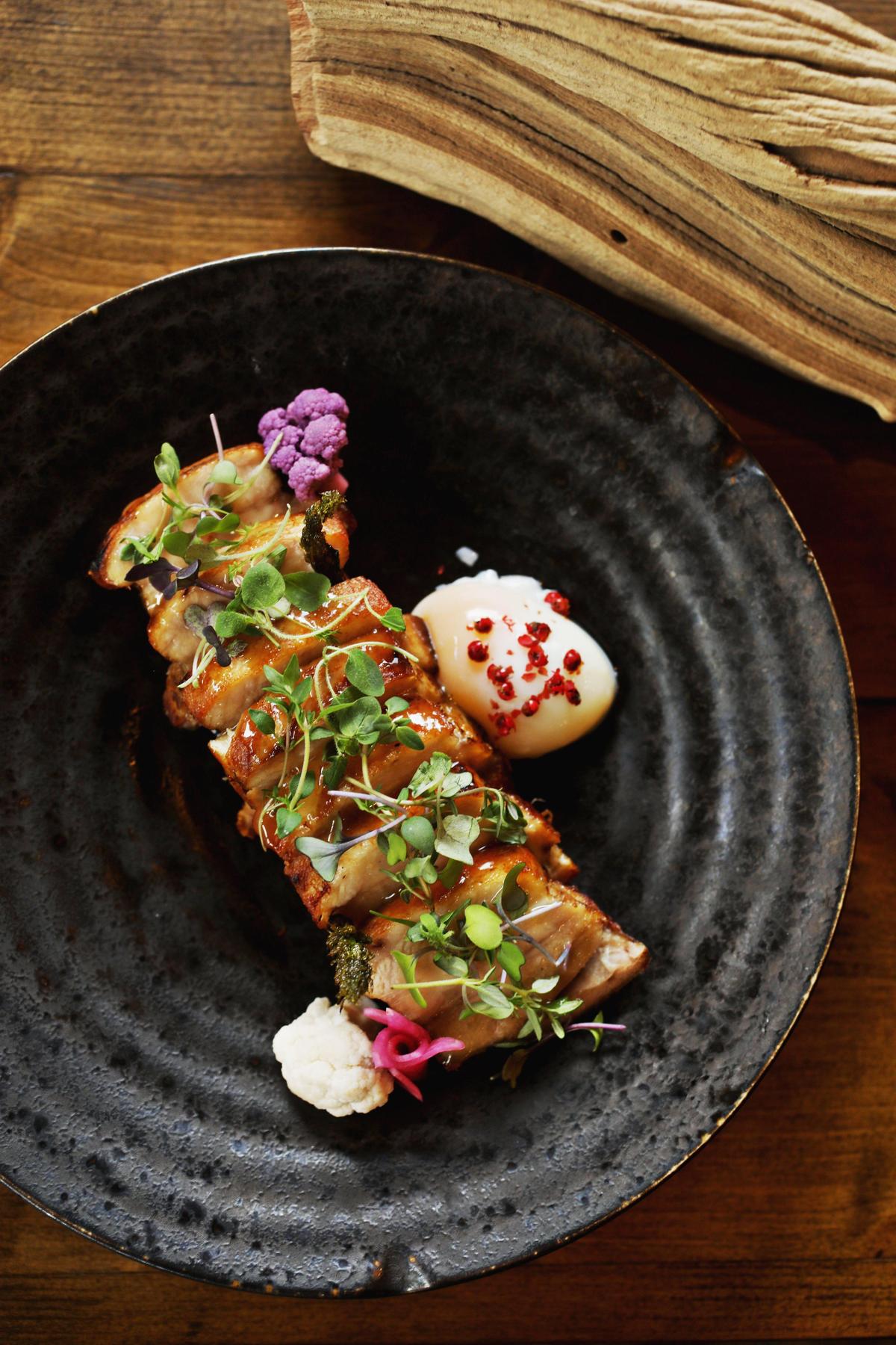 Raleigh restaurant Sushi Mon’s 24 Hour Pork Belly.