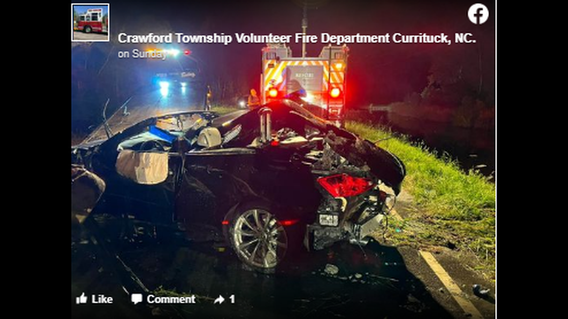 Firefighters say the call came in at 12:56 a.m. on Sunday, June 12, and led them to a canal in the Currituck County’s unincorporated Moyock community.