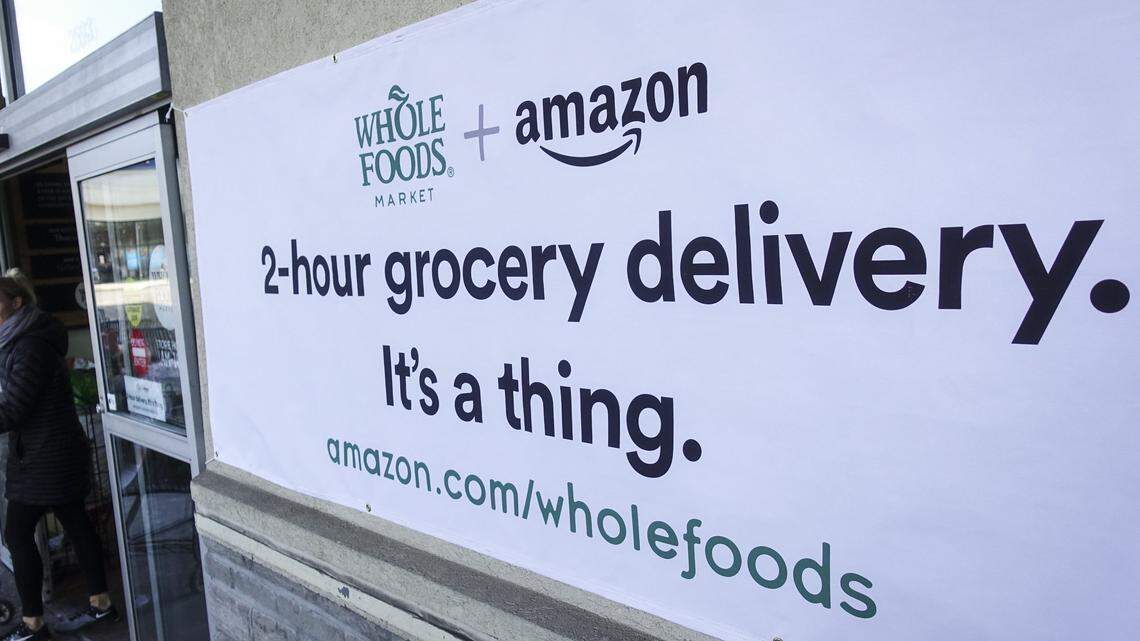 Amazon Prime Now delivery service from Whole Foods started Sept. 12, 2018, in Raleigh, N.C. The service is now available in 38 cities in the U.S.
