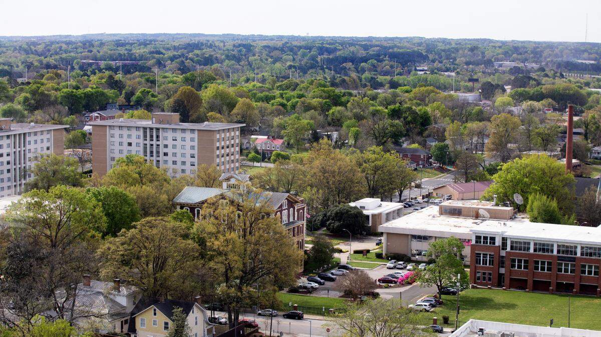 The Shaw University campus in downtown Raleigh.