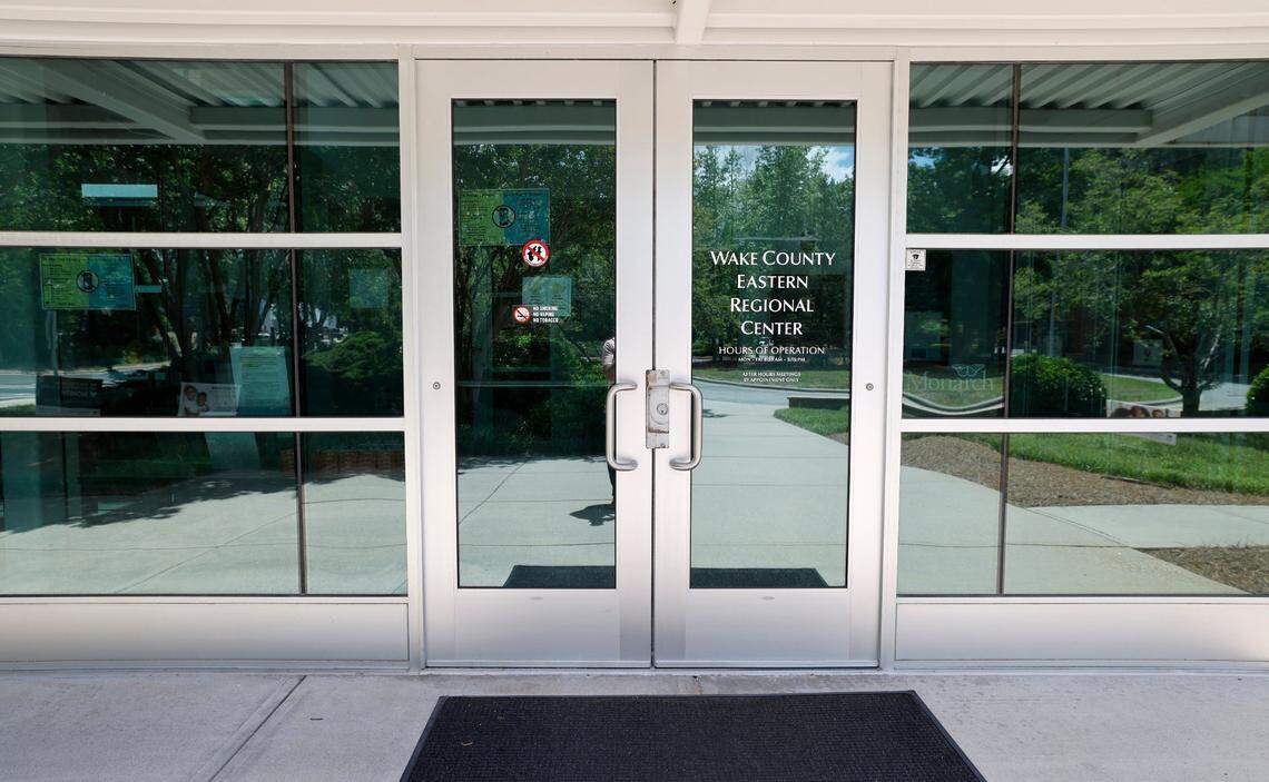 An entrance to the Eastern Regional Center in Zebulon, N.C., photographed Friday, May 9, 2025.