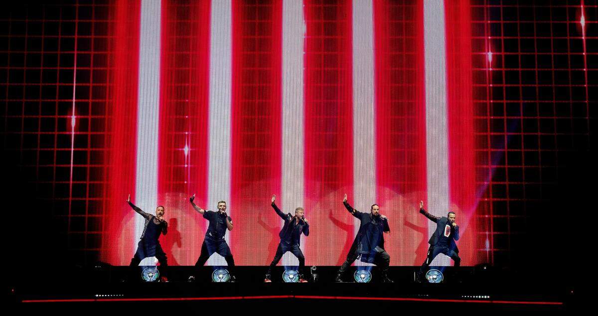 Backstreet Boys in concert at Coastal Credit Union Music Park at Walnut Creek in Raleigh, N.C., June 25, 2022. The band returns to Lexington’s Rupp Arena on Sept. 6, the groups first Lexington show since 2001.