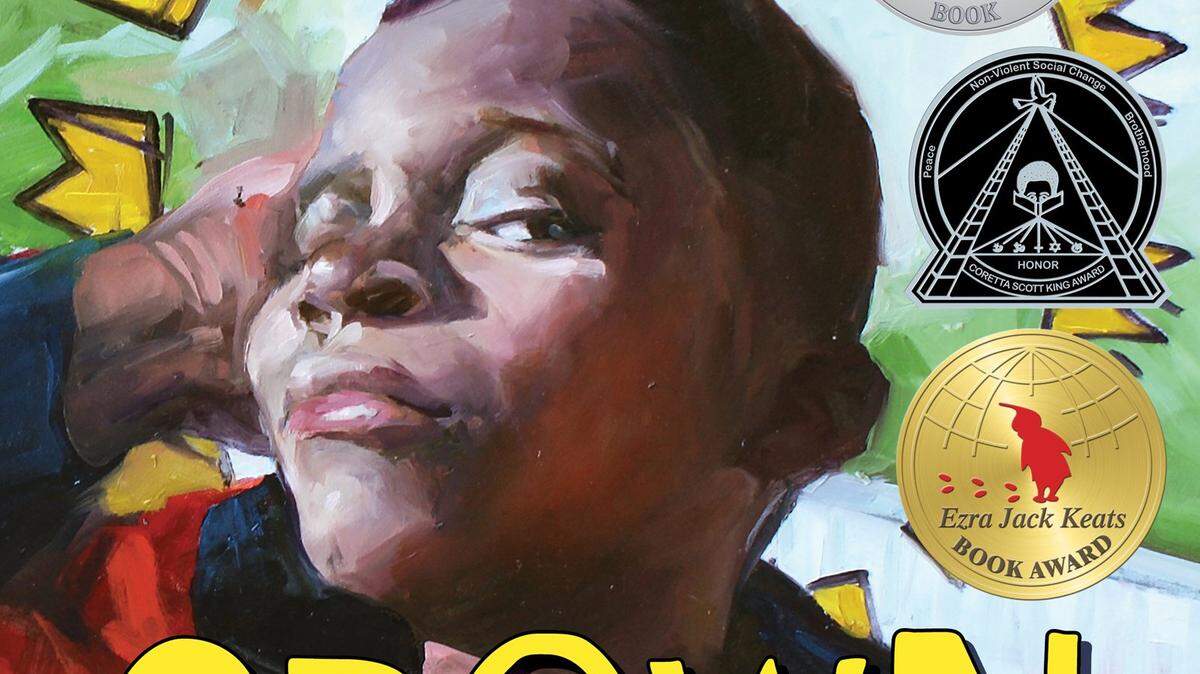 The children’s book, “Crown: An Ode to the Fresh Cut,” tells the story of an African-American’s boy’s experience getting his hair cut in a barbershop, sitting with other black men. The picture book is written by Derrick Barnes and illustrated by Gordon C. James.