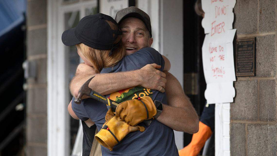 Helene devastated this small Ashe County town. Now its residents are feeding one another