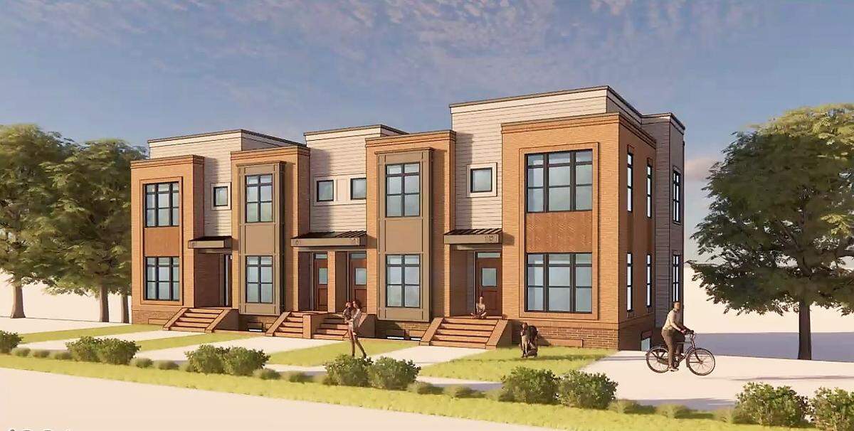 A row of two-story townhomes could be built along Erwin Road as part of a plan to build 54 townhomes beside the Extended Stay Residence Inn Hotel in Chapel Hill. Other townhomes could be three stories.