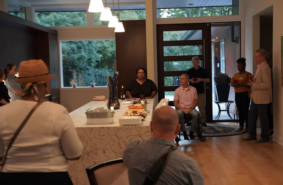 RaleighForward recently hosted happy hours at founder Eric Braun’s Raleigh home, connecting residents with policymakers.
