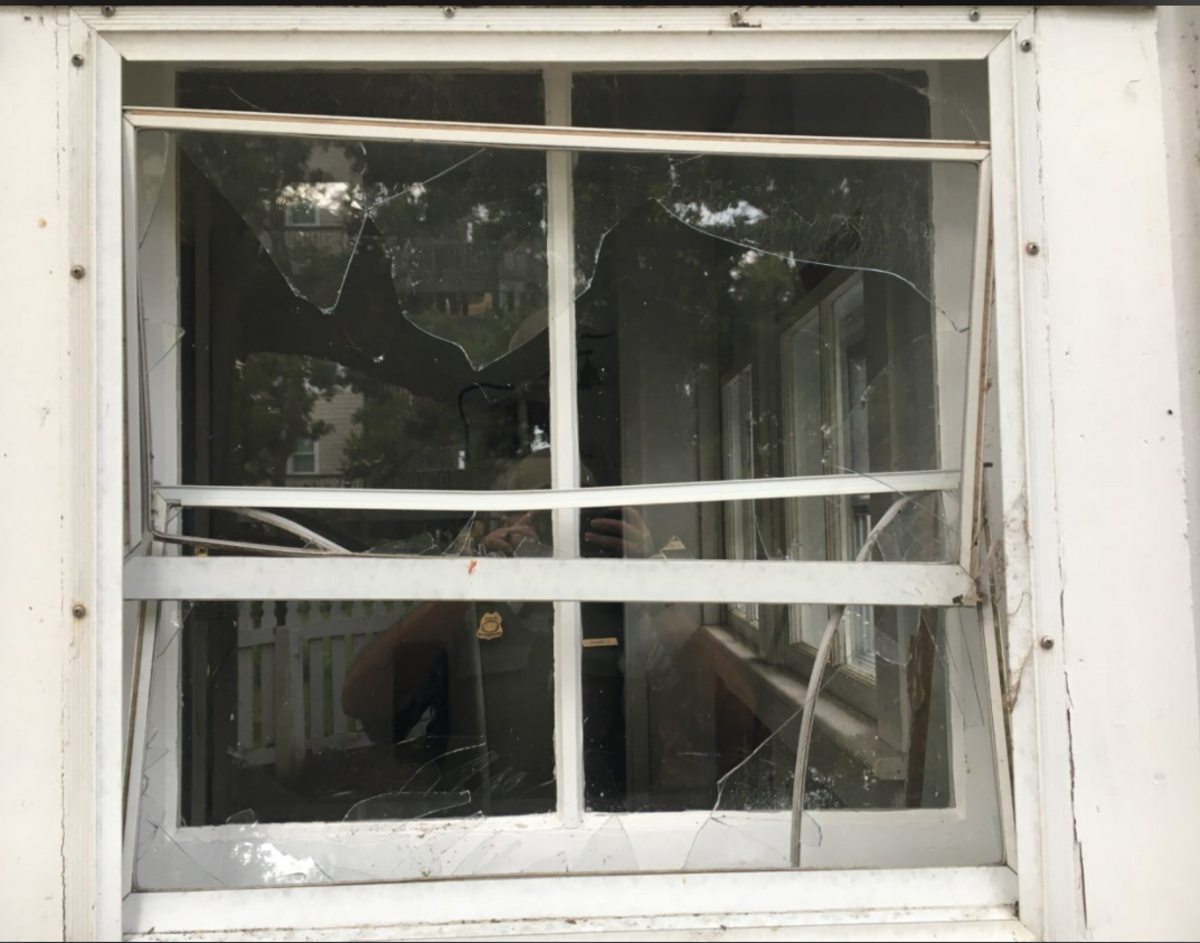 Vandals have broken windows and smashed up a door of the historic Ocracoke Light Station at Cape Hatteras National Seashore.