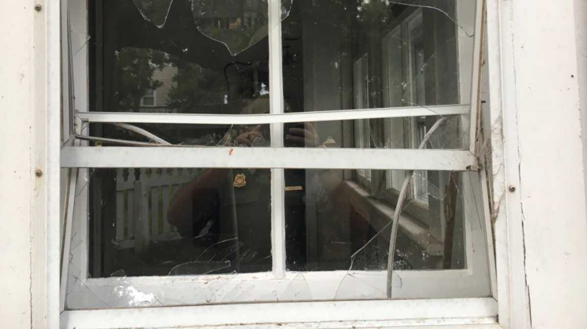 Vandals have broken windows and smashed up a door of the historic Ocracoke Light Station at Cape Hatteras National Seashore.