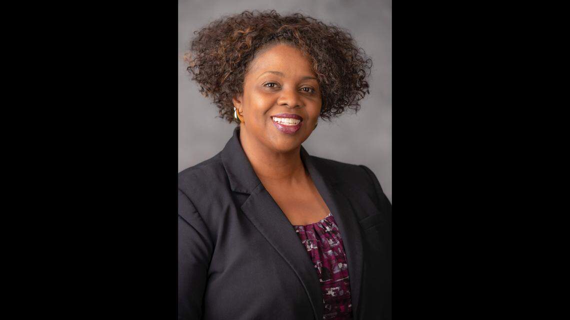 Claudia Hager is being sworn in as the Durham County manager on Nov. 12, 2024.