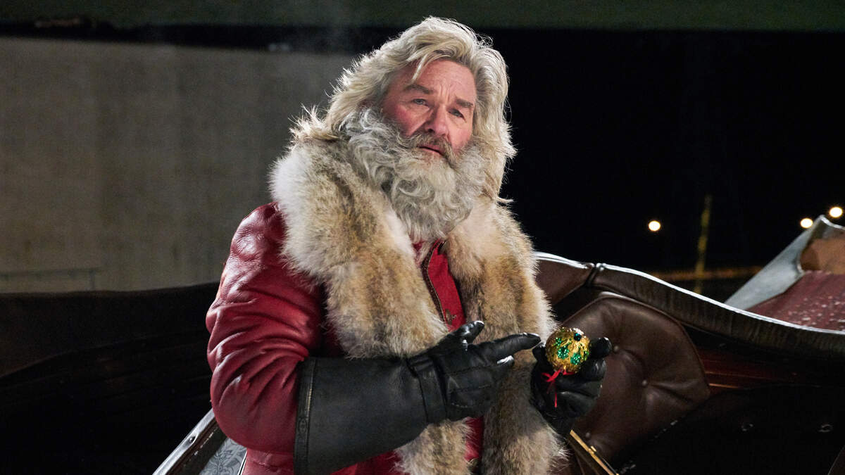 Kurt Russell as Santa Claus in the Netflix Christmas adventure movie “The Christmas Chronicles.”