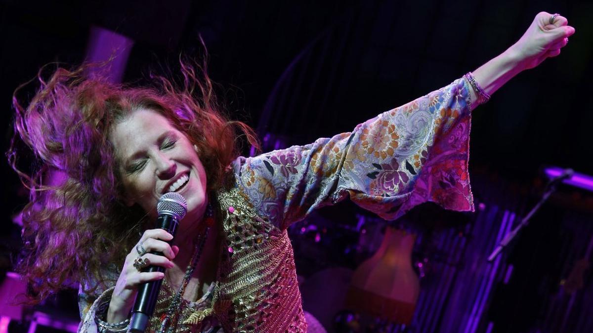 Kacee Clanton stars in North Carolina Theatre's production of "A Night with Janis Joplin." Performers portray Joplin and the singers who influenced her, including Aretha Franklin, Nina Simone, Etta James and Bessie Smith.