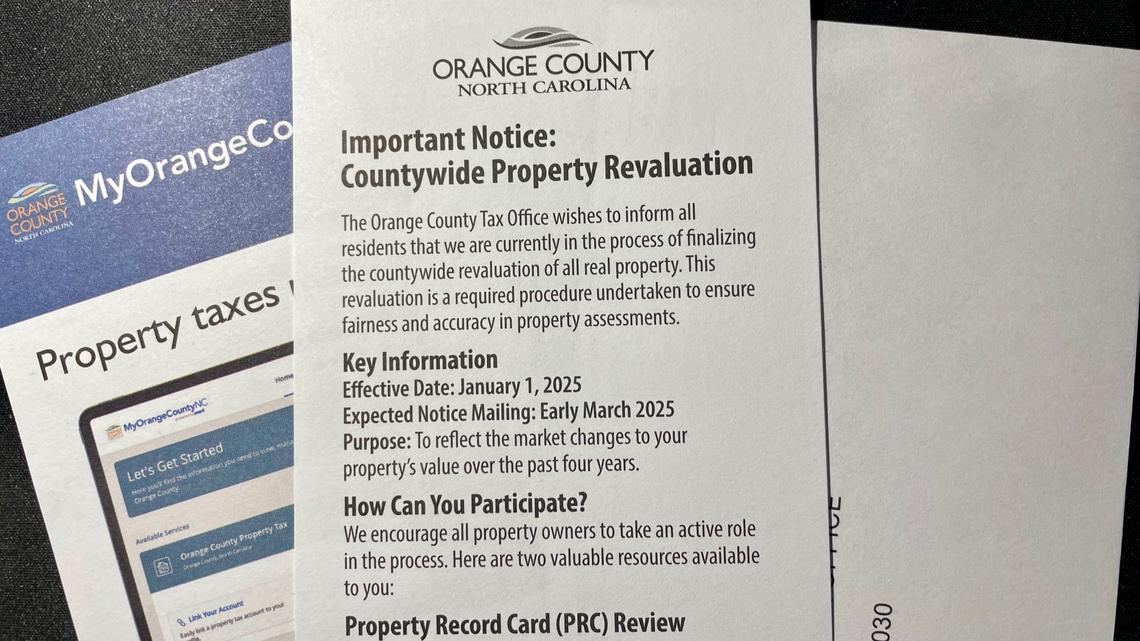 Many Orange County homeowners saw their property values double and even triple during the recent revaluation. The county and towns of Chapel Hill, Carrboro and Hillsborough will set their final property tax rates during the spring budget approval process.