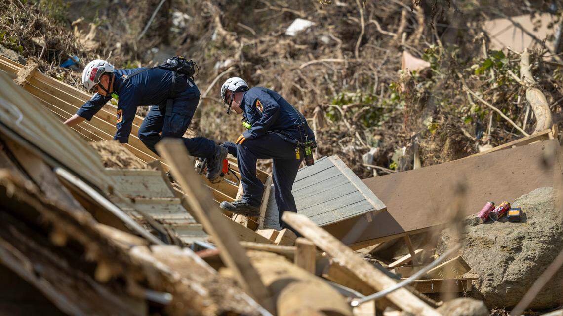 Photos: Rescue turns to grim recovery in the mountains of Western North Carolina
