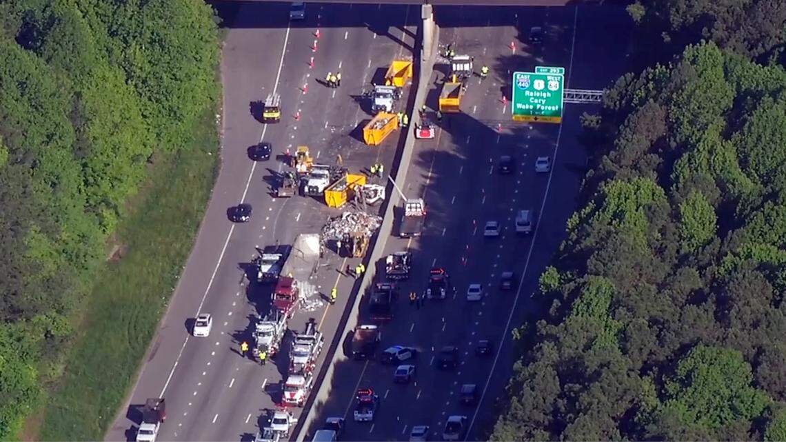 I-40 reopens in southwest Raleigh after tractor-trailer crash
