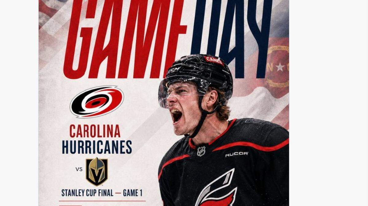 Senate candidate Michael Whatley posts an AI-generated mashup of several Canes players to celebrate the teams Game 1 of the Stanley Cup.