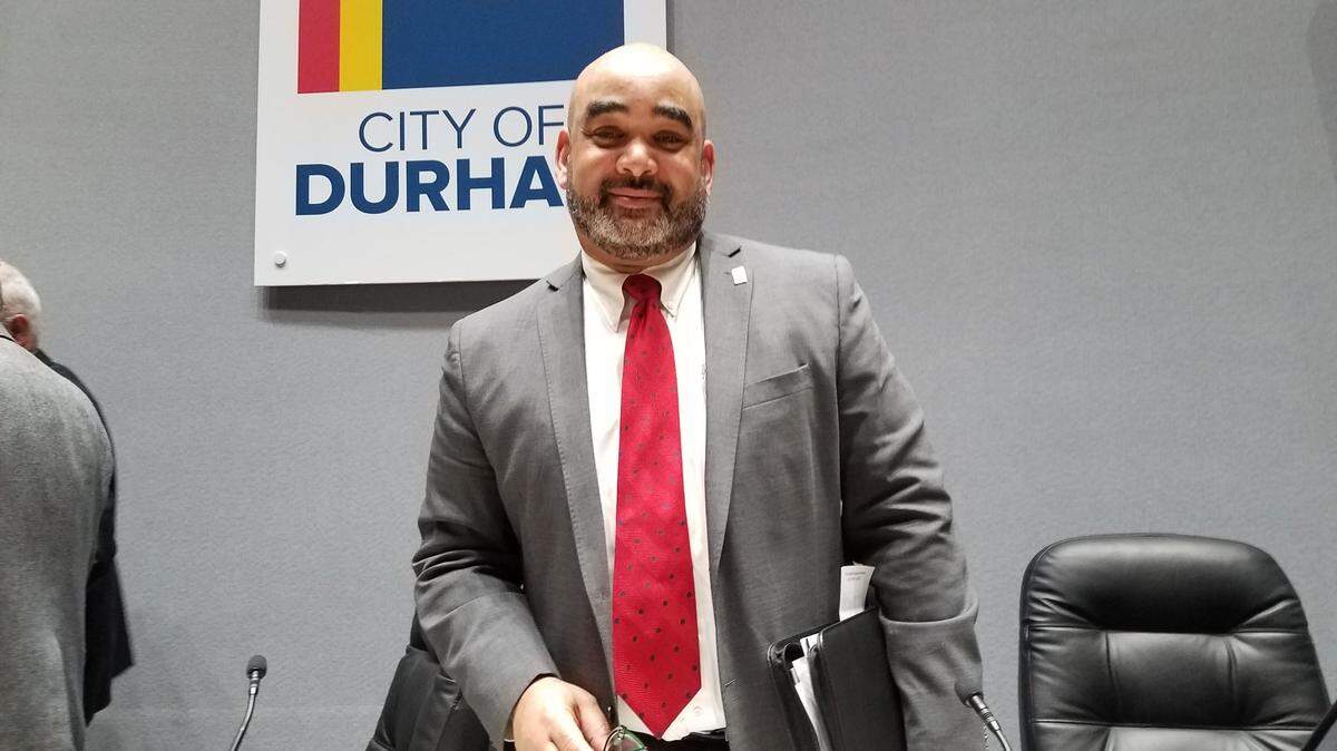 Durham City Attorney Patrick Baker, pictured here after a City Council meeting on Monday, Jan. 7, 2019, where he announced that he is resigning to take a job as city attorney for Charlotte.