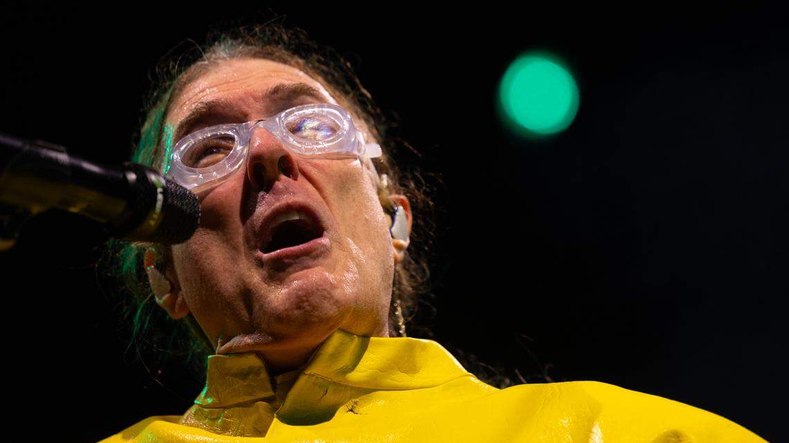 Weird Al Yankovic brings his “Bigger & Weirder 2025” tour to Raleigh, N.C.’s Red Hat Amphiteather, Thursday night, July 24, 2025.