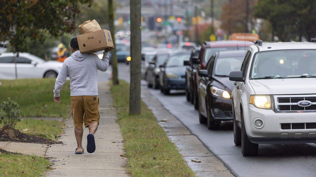 NC families avoiding food pantries due to immigration fear. Delivery could help.