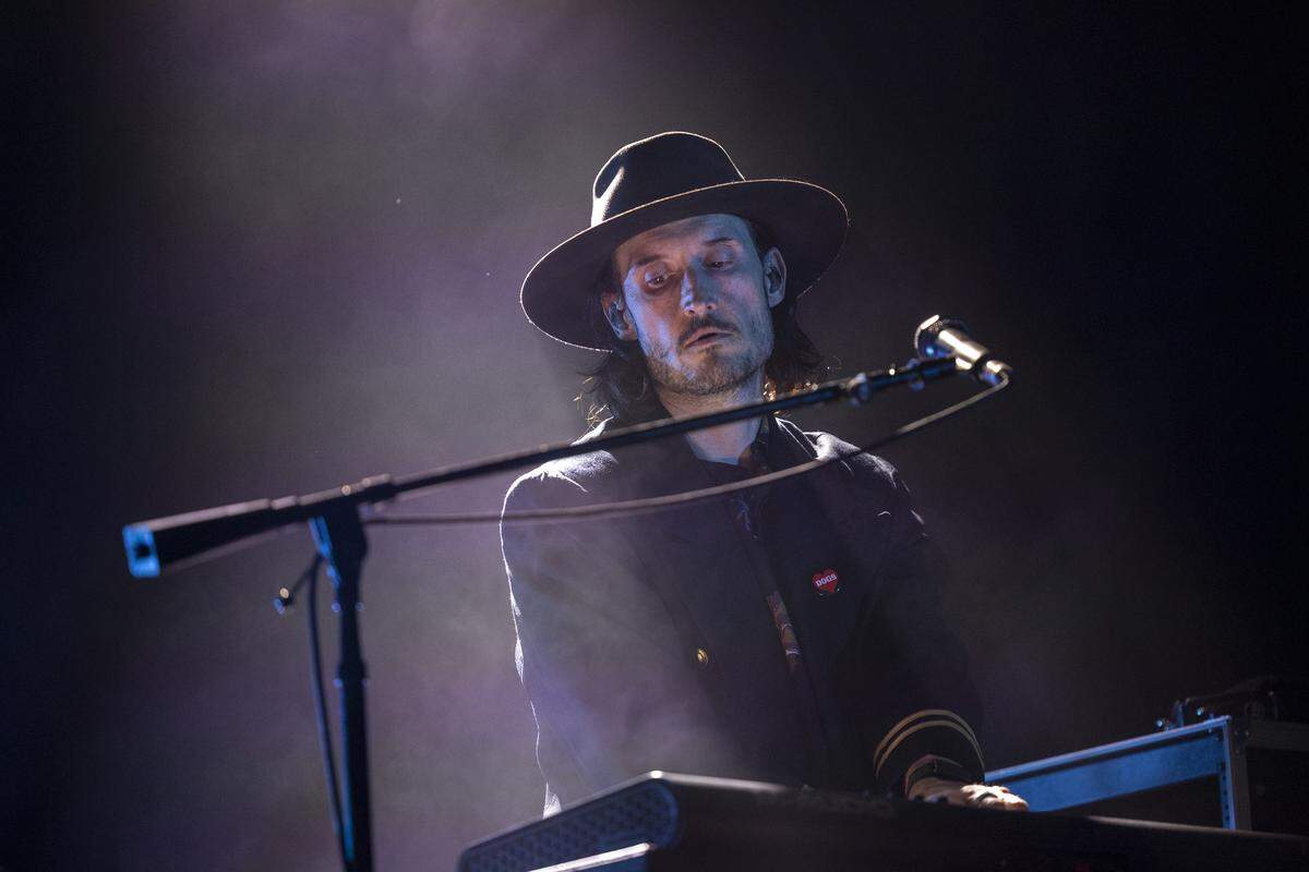 My Morning Jacket performs at City Plaza during Day 2 of the 15th annual Hopscotch Music Festival in downtown Raleigh on Friday, Sept. 5, 2025.