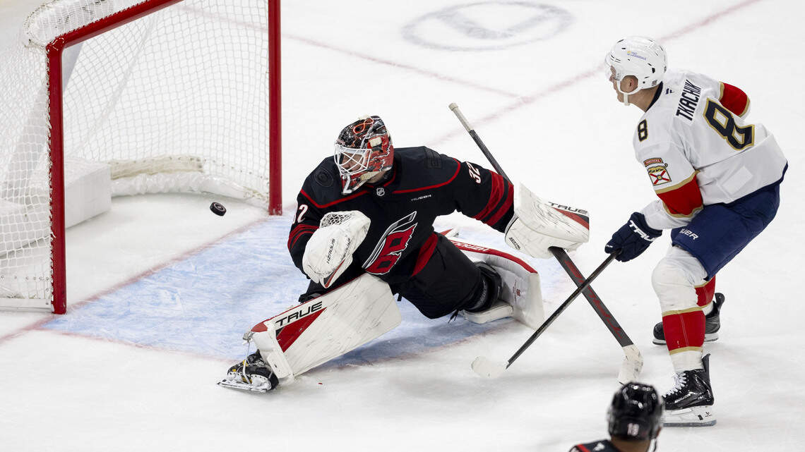 Panthers spoil Hurricanes’ banner-raising party with late overtime victory
