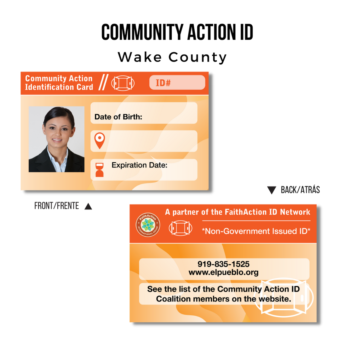 The Wake County Sheriff’s Office and Raleigh Police Department announced their acceptance of “Community Action IDs” as identification for individuals who cannot obtain government-issued IDs for various reasons or have difficulty in getting one.