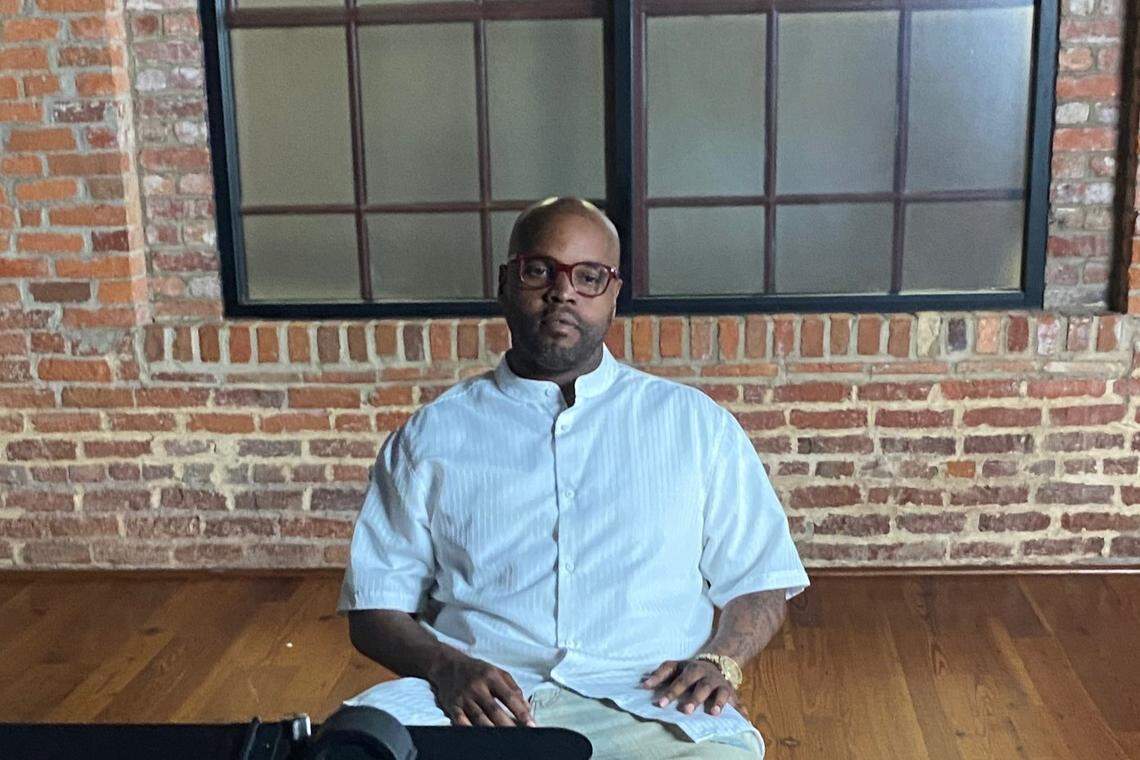 Kevin Johnson in a 2023 interview after being released from prison.