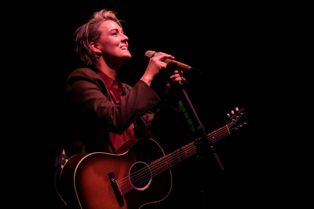 Brandi Carlile plays a special solo concert at DPAC in Durham, N.C., Friday night, Oct. 7, 2022.