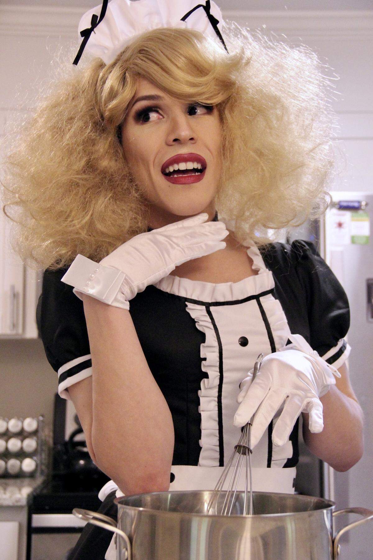 Juni Cuevas of Raleigh in his "La Femme a Faim" persona.