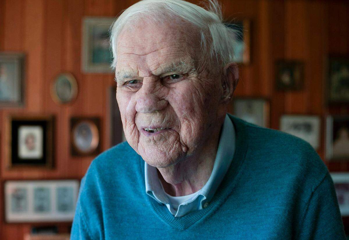 A.C Snow, former Editor of the Raleigh Times, poses for a portrait in his home on January 15, 2020 in Raleigh, N.C.