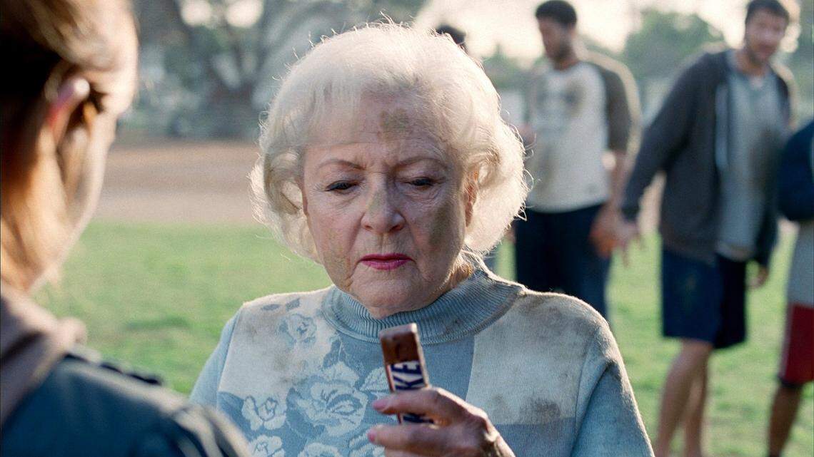 Actress Betty White had a featured role in a TV advertisement for Snickers that aired during the 2010 Super Bowl. Snickers' messaging "you're not you when you're hungry" captured the feeling of hanger.