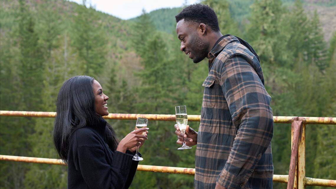 Charity Lawson and Dotun Olubeko on ABC’s “The Bachelorette.”