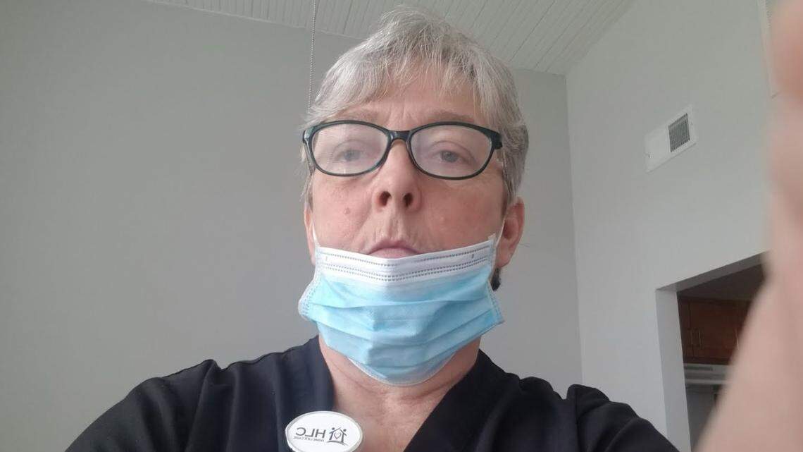 When her clients didn’t have masks to protect themselves, this CNA shared her supply