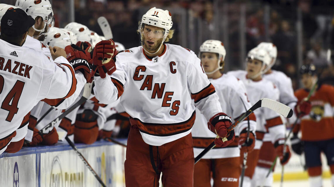Jordan Staal faces his first challenge this season as the Hurricanes captain