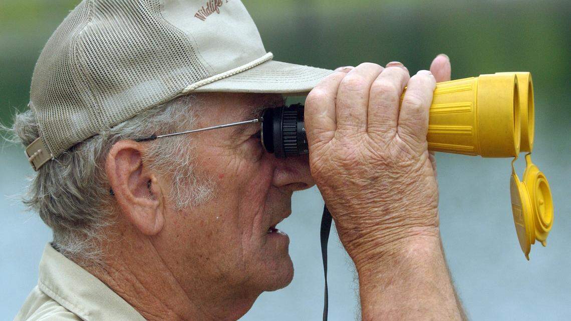 Jimmy English scouts for an alligator in The Arbors at Westgate south of Wilmington in 2006. Legendary in Wilmington for his relocation skills, English died in November.
