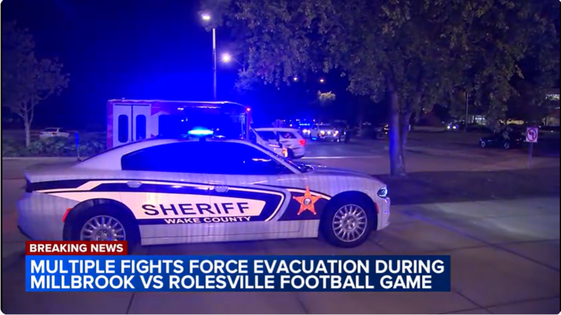 ABC11: Millbrook-Rolesville game suspended after fights in stands, parking lot