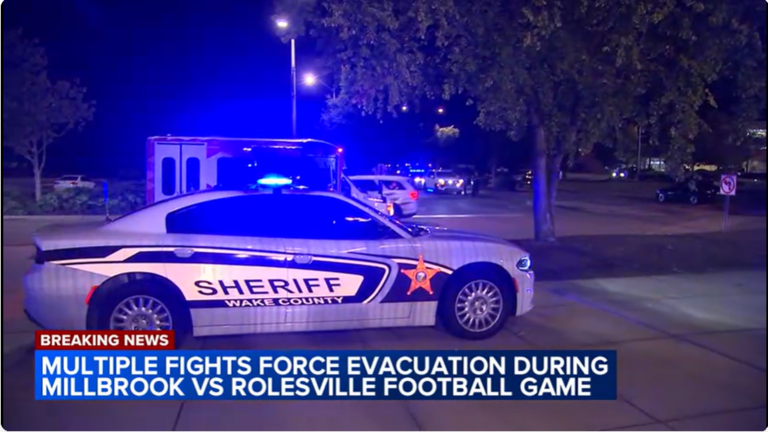 ABC11: Millbrook-Rolesville game suspended after fights in stands, parking lot