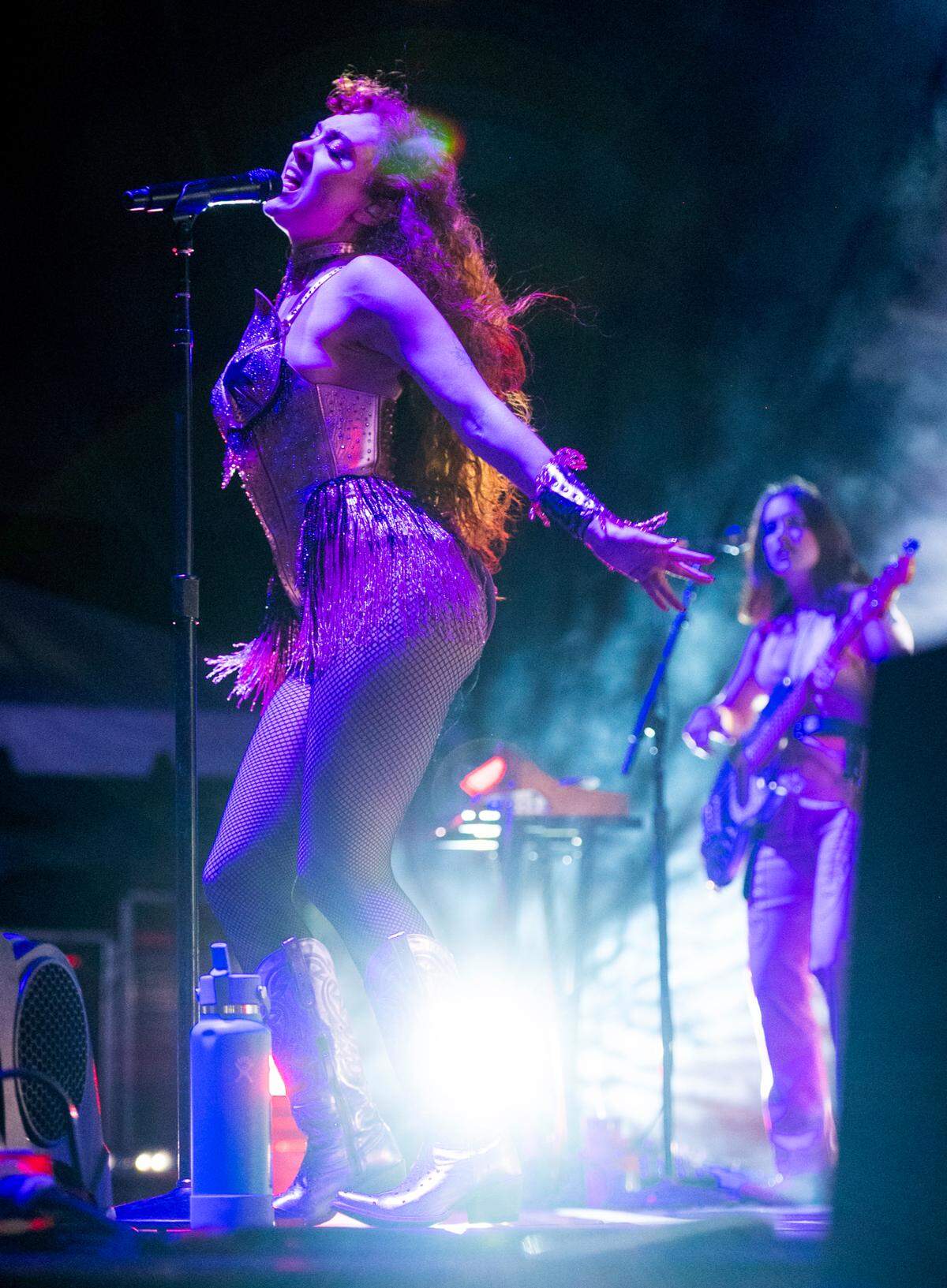 Chappell Roan dazzles the crowd at Raleigh’s Red Hat Amphitheater, Wednesday night, June 12, 2024.