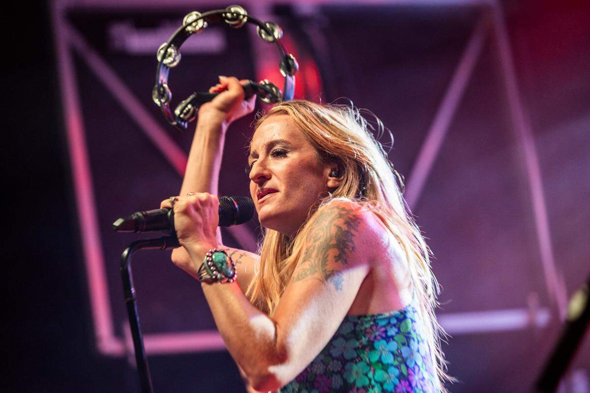 Margot Price performs Day 2 of the Hopscotch Music Festival Friday, Sept. 8 2023 at Moore Square in Raleigh.