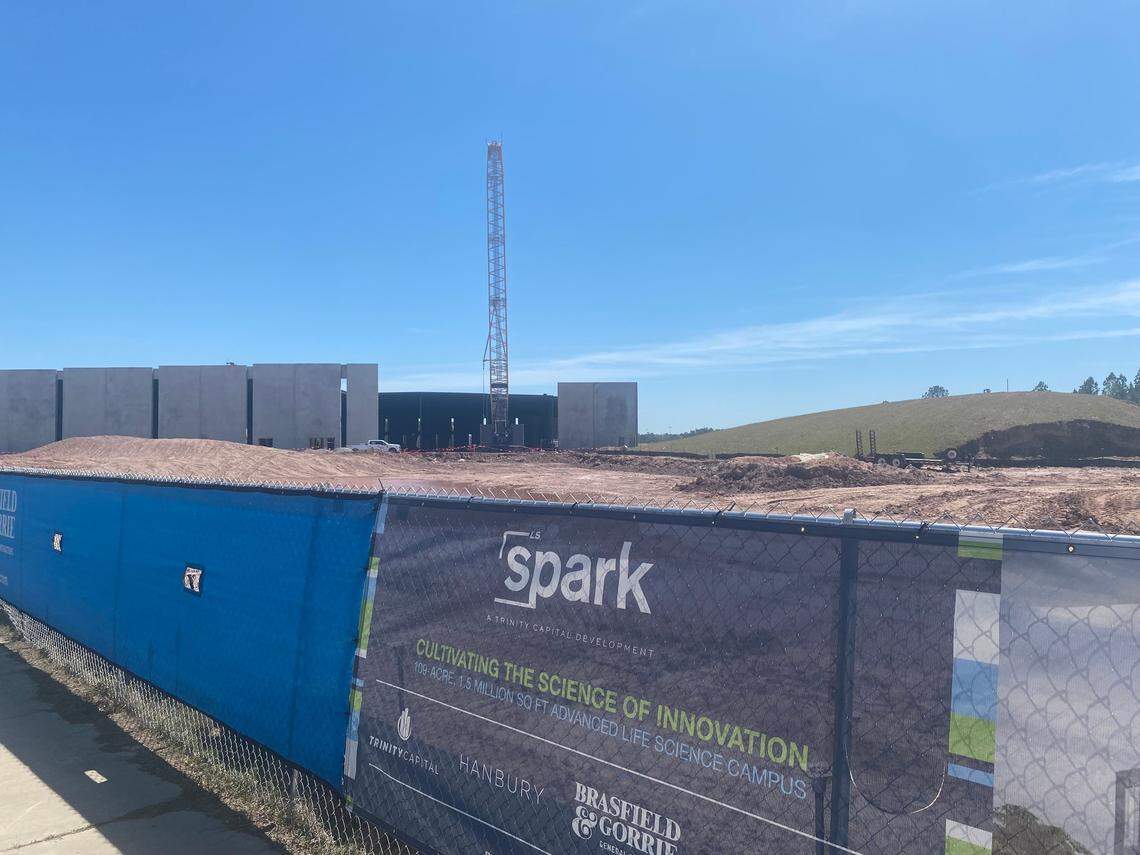 Spark Life Science construction on April 12, 2023 in Morrisville, NC.