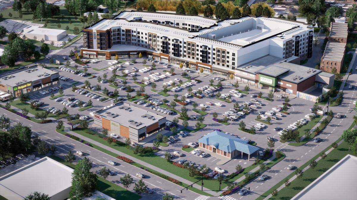 The former Coca-Cola bottling facility in Durham is being replaced with a new retail and residential development.