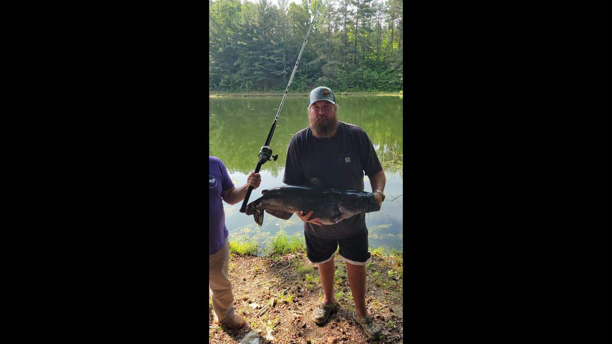 Justin Hall’s catch set a state record in North Carolina, officials said.