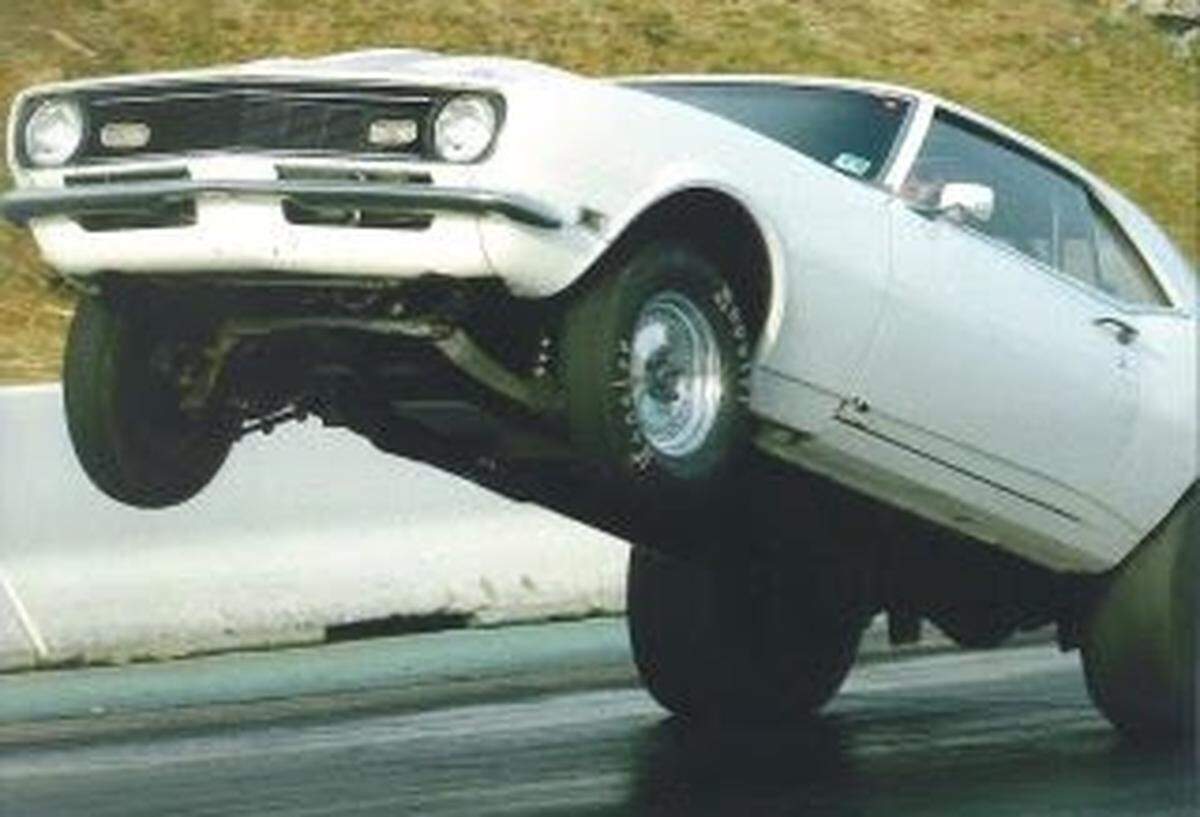 Doug Boyette’s 1968 Chevrolet Camaro is one of hundreds of American muscle cars the shop has modified. ‘We get your front wheels off the ground,’ John Boyette Sr. said.