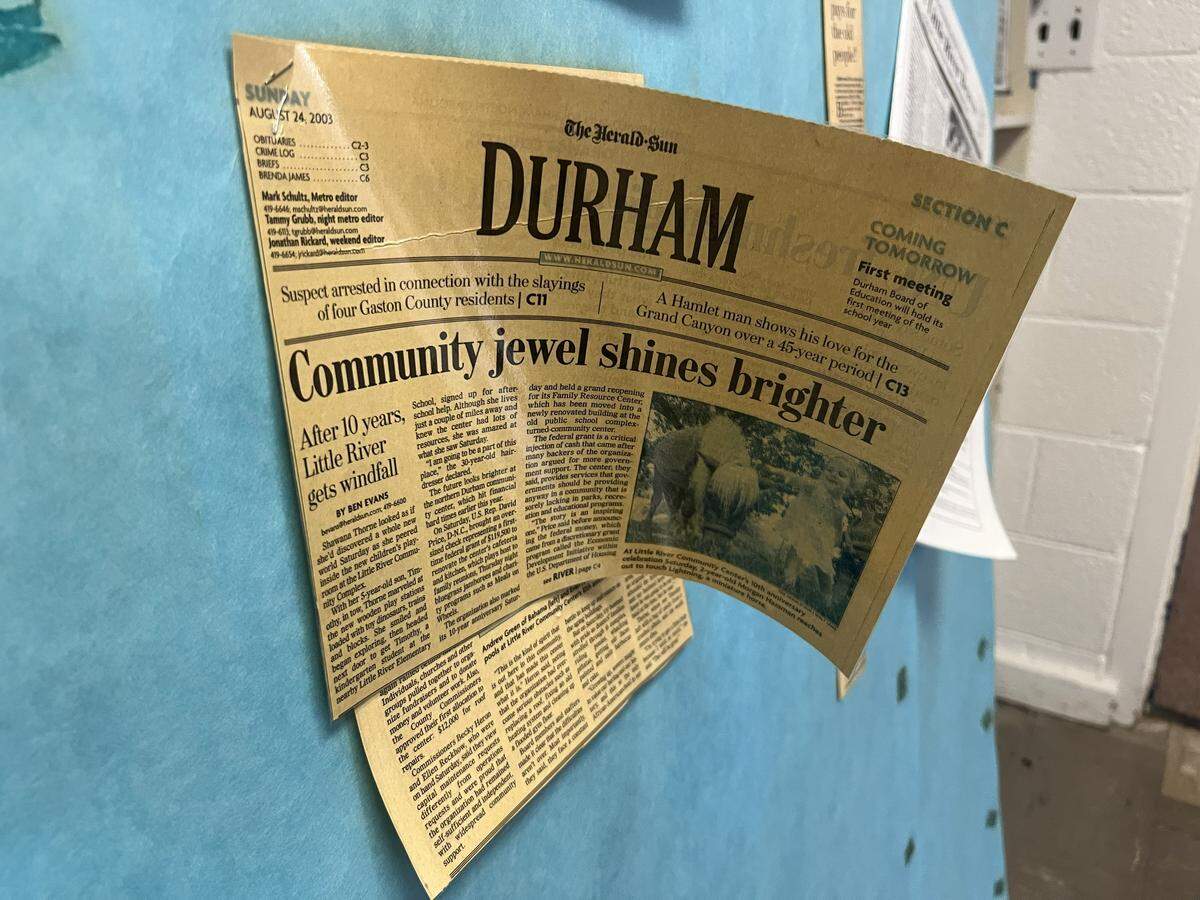 In the historical room inside the Little River Community Complex, degrees, newspaper clippings, and yearbook photos line the walls, reminding the community of the center’s 90-year history.
