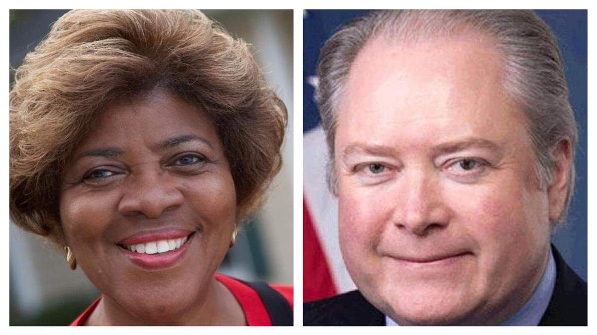 Linda Coleman, left, and George Holding